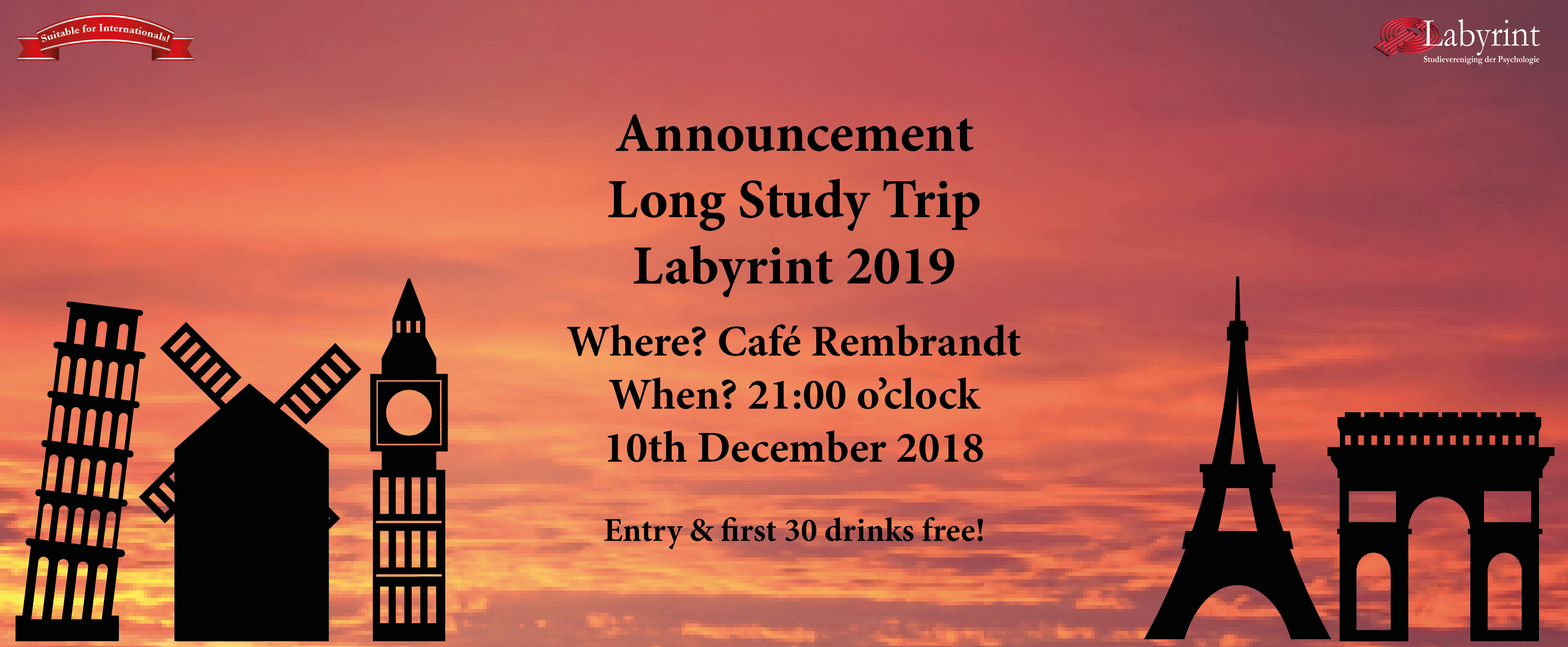Long Study Trip Announcement