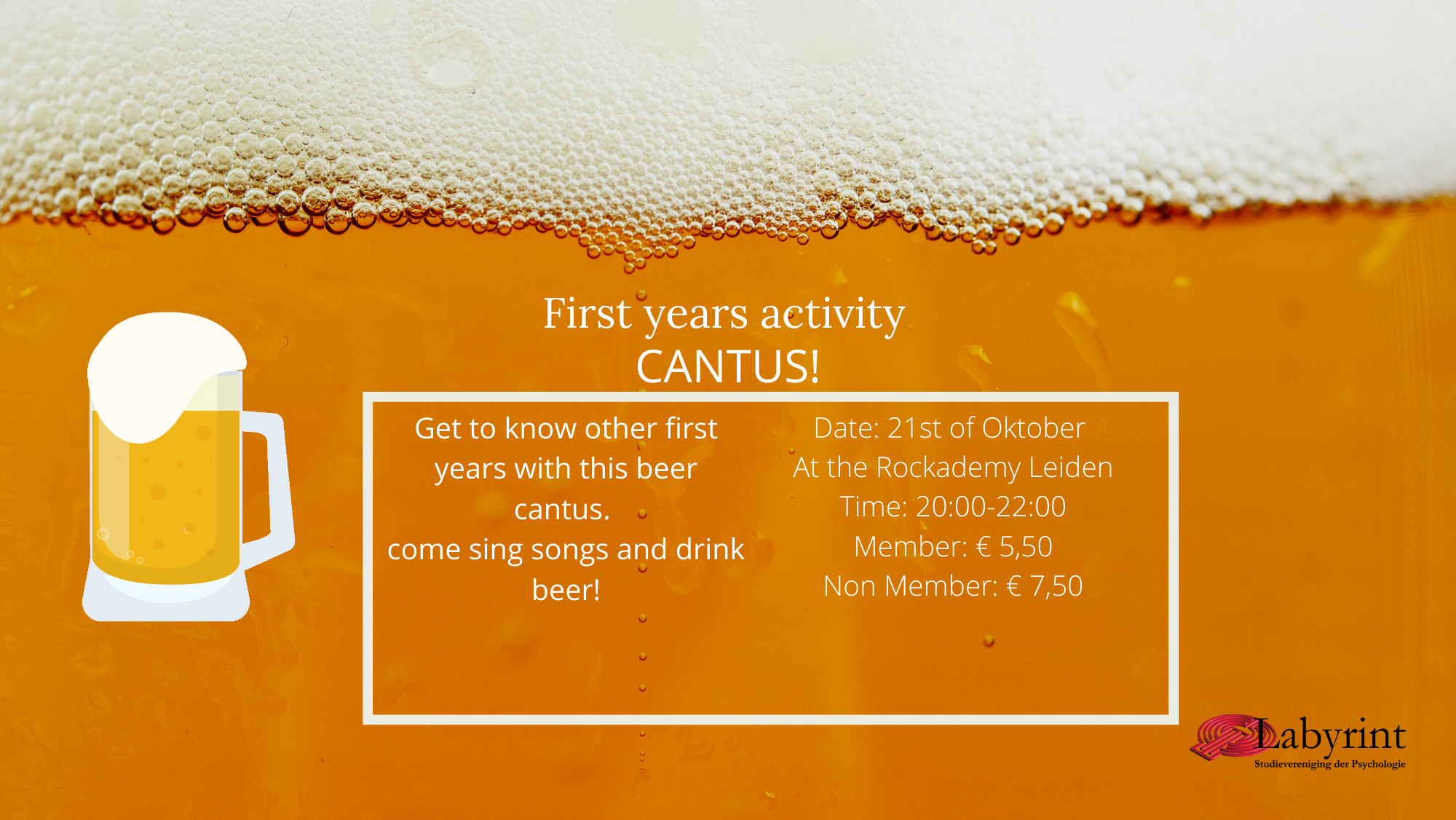 Eerstejaarsactiviteit: Cantus!